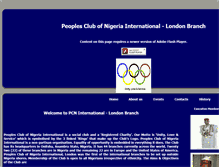 Tablet Screenshot of peoplesclubofnigeriaintlondon.org